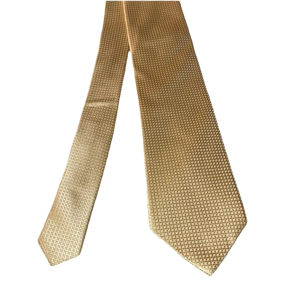 Parsley Luxury Menswear‎ 100% Silk Yellow Men's Neck Tie Handmade 58
